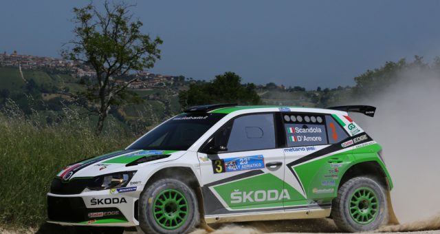UMBERTO SCANDOLA AND GUIDO D’AMORE, SKODA FABIA R5, ARE THE WINNERS OF THE 23RD RALLY ADRIATICO