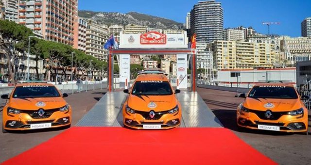 RENAULT SPORT GIVES FOUR MÉGANE RS. CARS TO THE AUTOMOBILE CLUB DE MONACO