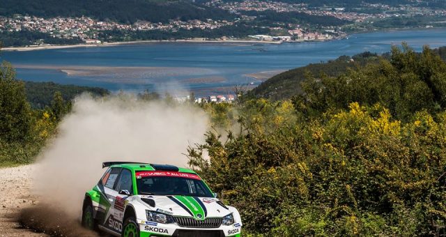 RALLY PORTUGAL: ŠKODA’S TIDEMAND STORMS INTO LEAD OF WRC 2 – TEAMMATE NORDGREN UP TO SIXTH