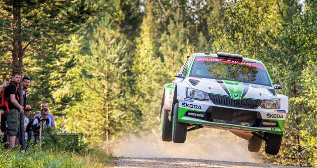NESTE RALLY FINLAND: KALLE ROVANPERÄ AND ŠKODA LEADING WRC 2, O.C. VEIBY FIGHTING FOR PODIUM